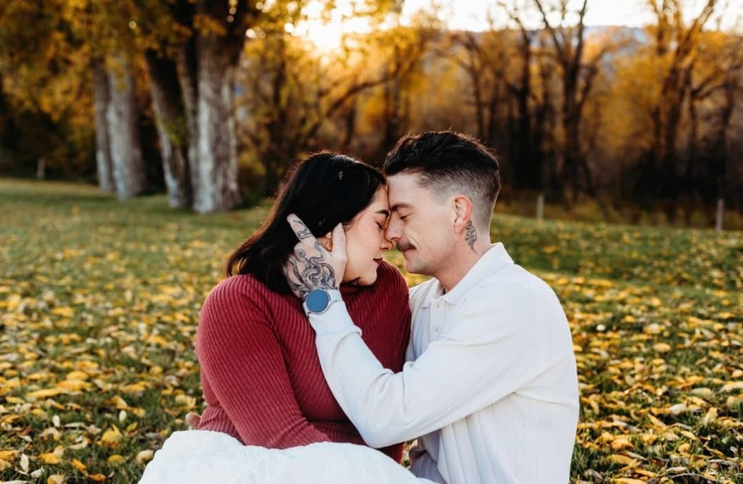 Couple in garden